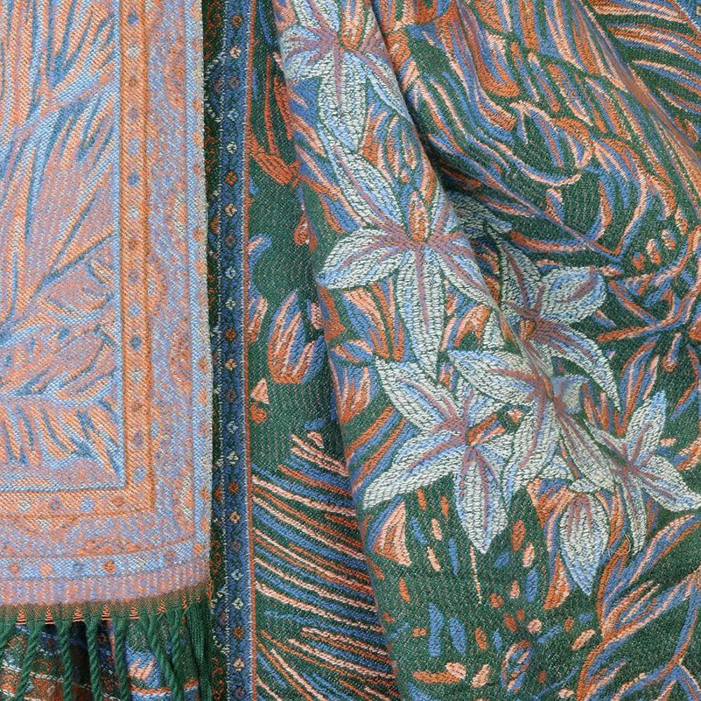 Peace of Mind Scarf Celia Mix Reversible Ornate Fern Leaf Scarf